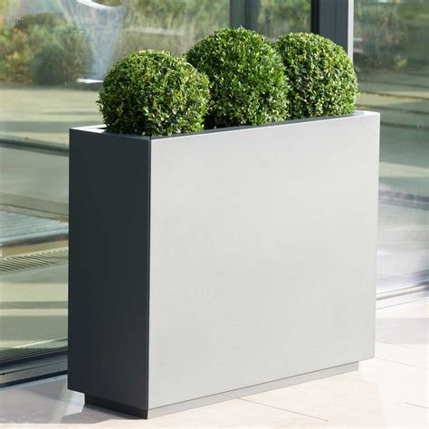 metal rectangular planter boxes|contemporary rectangular planter boxes.